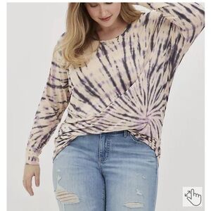 Torrid Dolman Supersoft tie dye Long sleeves Sz 2X